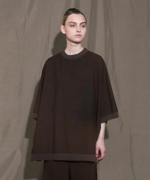 【my beautiful landlet】 stretch tropical T-shirt
