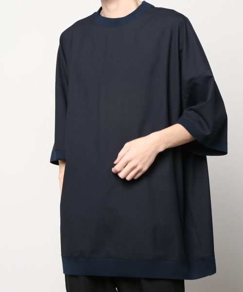 my beautiful landlet(マイビューティフルランドレット)の「【my beautiful landlet】 stretch tropical T-shirt(Tシャツ/カットソー・メンズ・ブラック/ネイビー/ブラウン・1/0)」の14枚目の写真