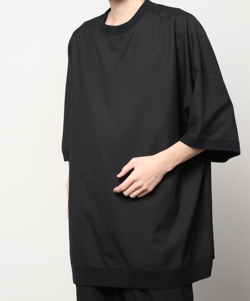 my beautiful landlet(マイビューティフルランドレット)の「【my beautiful landlet】 stretch tropical T-shirt(Tシャツ/カットソー・メンズ・ブラック/ネイビー/ブラウン・1/0)」の10枚目の写真