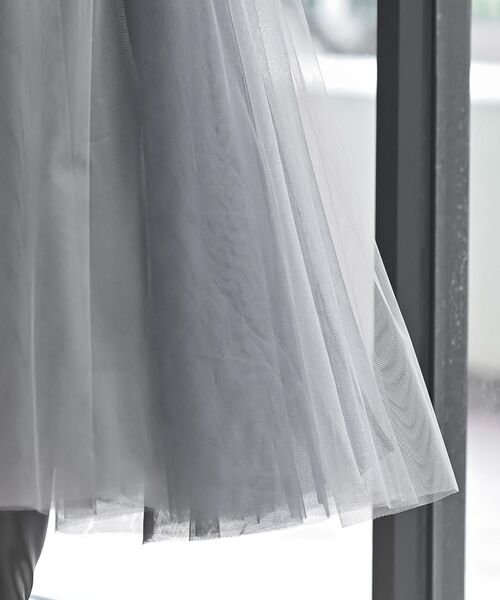 rps（アールピーエス）の「バイカラースーパーフレアーチュールスカート（スカート・レディース・チャコールグレー/ライトグレー/ピンク/アイボリー/モカ/ミント・M/フリー）」の9枚目の写真