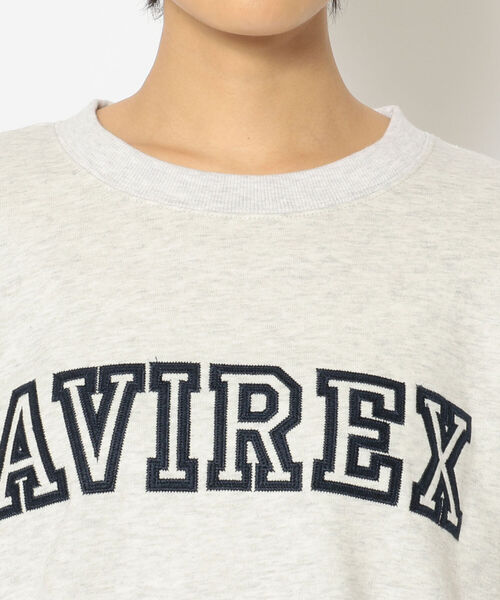 AVIREX（アヴィレックス）の「【直営店限定】AVIREX WAPPEN SWEAT/ アヴィレックスワッペンスウェット（スウェット・レディース・ライトグレー/ブラック/ダークグリーン・FREE）」の12枚目の写真