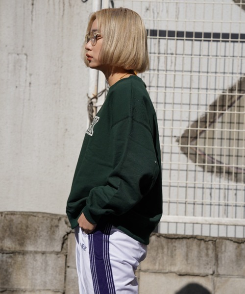 AVIREX（アヴィレックス）の「【直営店限定】AVIREX WAPPEN SWEAT/ アヴィレックスワッペンスウェット（スウェット・レディース・ライトグレー/ブラック/ダークグリーン・FREE）」の8枚目の写真