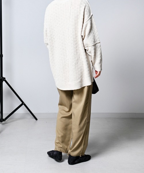 LUPILIEN(ルピリアン)の「【LUPILIEN】テンセルツイルタックパンツ(その他パンツ・レディース・チャコールグレー/オレンジ/ブルーグリーン/ライトベージュ・FREE)」の8枚目の写真