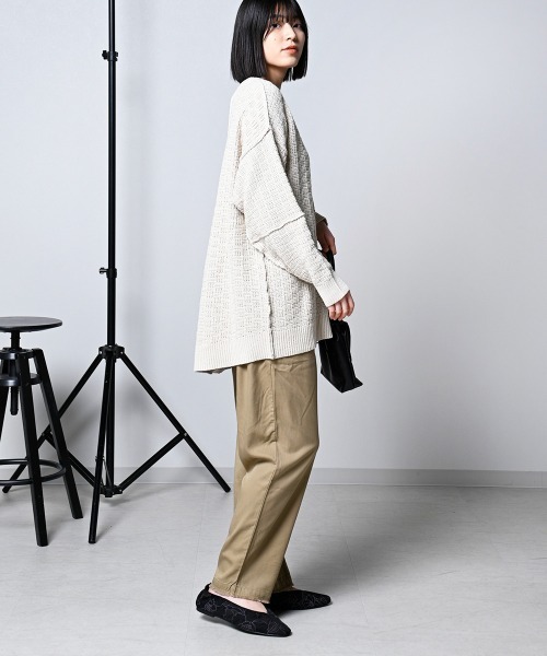 LUPILIEN(ルピリアン)の「【LUPILIEN】テンセルツイルタックパンツ(その他パンツ・レディース・チャコールグレー/オレンジ/ブルーグリーン/ライトベージュ・FREE)」の9枚目の写真