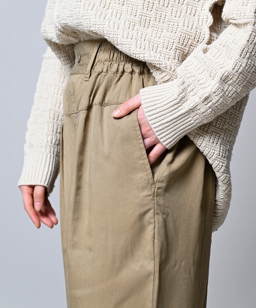 LUPILIEN(ルピリアン)の「【LUPILIEN】テンセルツイルタックパンツ(その他パンツ・レディース・チャコールグレー/オレンジ/ブルーグリーン/ライトベージュ・FREE)」の11枚目の写真