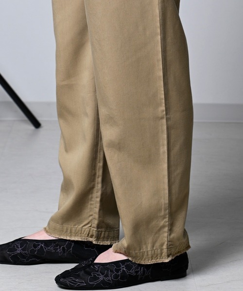 LUPILIEN(ルピリアン)の「【LUPILIEN】テンセルツイルタックパンツ(その他パンツ・レディース・チャコールグレー/オレンジ/ブルーグリーン/ライトベージュ・FREE)」の12枚目の写真