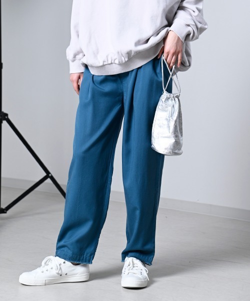 LUPILIEN(ルピリアン)の「【LUPILIEN】テンセルツイルタックパンツ(その他パンツ・レディース・チャコールグレー/オレンジ/ブルーグリーン/ライトベージュ・FREE)」の17枚目の写真