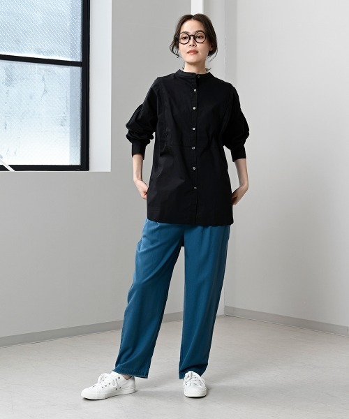 LUPILIEN(ルピリアン)の「【LUPILIEN】テンセルツイルタックパンツ(その他パンツ・レディース・チャコールグレー/オレンジ/ブルーグリーン/ライトベージュ・FREE)」の20枚目の写真