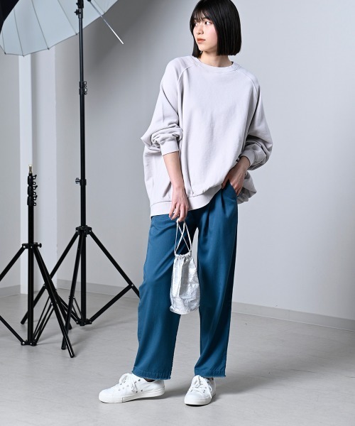 LUPILIEN(ルピリアン)の「【LUPILIEN】テンセルツイルタックパンツ(その他パンツ・レディース・チャコールグレー/オレンジ/ブルーグリーン/ライトベージュ・FREE)」の21枚目の写真