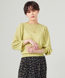 【接触冷感・洗える】クールタッチ2WAYマトンスリーブ ニット