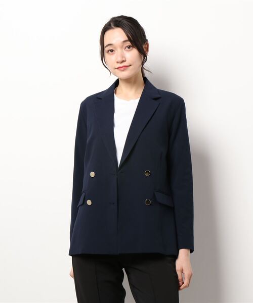 Lugnoncure（ルノンキュール）の「ダブルテーラードジャケット（テーラードジャケット・レディース・ネイビー/グレー・MEDIUM/SMALL）」の7枚目の写真