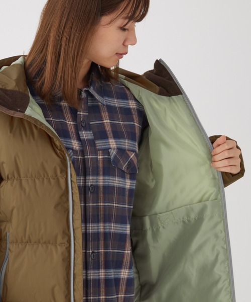 KRIFF MAYER Lady's Collection(クリフメイヤーレディースコレクション)の「NANGAレトロダウンJK(ダウンジャケット/コート・レディース・ネイビー/ベージュ/ブラウン/ブラック・MEDIUM/LARGE)」の20枚目の写真