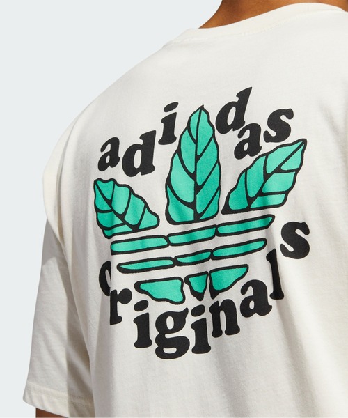 adidas（アディダス）の「トレフォイル リーフ 半袖Tシャツ / アディダスオリジナルス（Tシャツ/カットソー・メンズ・オフホワイト・SMALL/MEDIUM/LARGE/X-LARGE/XX-LARGE/X-SMALL/XXX-LARGE）」の5枚目の写真