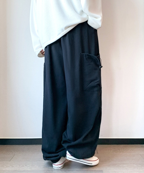 neos（ネオス）の「【neos】バルーンシルエット サイドポケット ワイド