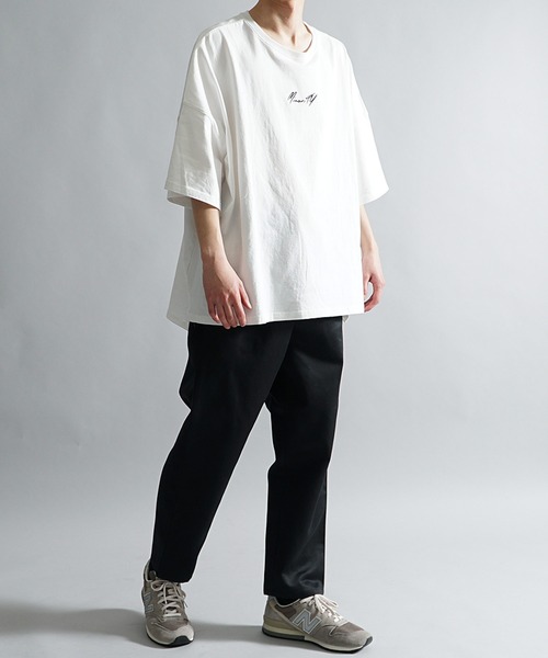 MinoriTY（マイノリティ）の「【MinoriTY】ワイドシェフパンツ イージーパンツ テーパードパンツ オーバーサイズ ワークパンツ メンズ ユニセックス 秋服 夏服（チノパンツ・メンズ・ブラック/ベージュ/オフホワイト/カーキ/インディゴブルー/ブルー/ブラック系その他/グレー系その他/ブルー系その他/チャコール/ブラック系その他2/ブラック系その他3・M/L/XL）」の18枚目の写真