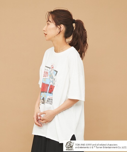 RODEO CROWNS WIDE BOWL(ロデオクラウンズワイドボウル)の「T&J BRIGHT SPARKビッグTシャツ(Tシャツ/カットソー・レディース・チャコールグレー/グリーン/オフホワイト・FREE)」の16枚目の写真