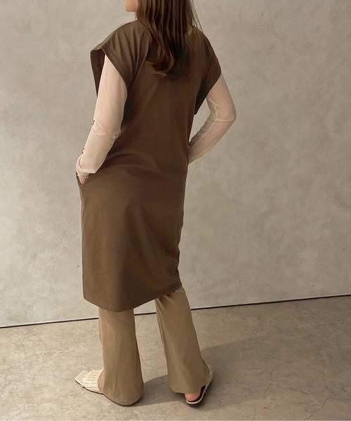 apres jour clair（アプレジュールクレア）の「【apres jour clair】スウェットジレ【ZOZOTOWN限定アイテム】（ベスト・レディース・アイボリー/ダークブラウン/ベージュ/ナチュラル・フリー/X-LARGE）」の21枚目の写真