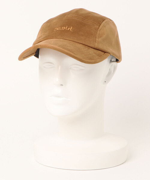 X-girl(エックスガール)の「【X-girl /エックスガール】 FAUX SUEDE JET CAP(キャップ・レディース・ブラック/グリーン/ベージュ・FREE)」の2枚目の写真
