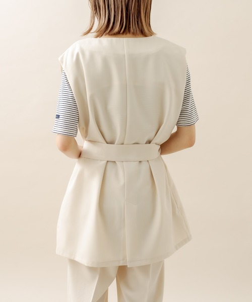 mystic（ミスティック）の「[mline] ジレ（ベスト・レディース・ベージュ/アイボリー/ブラック・FREE）」の16枚目の写真