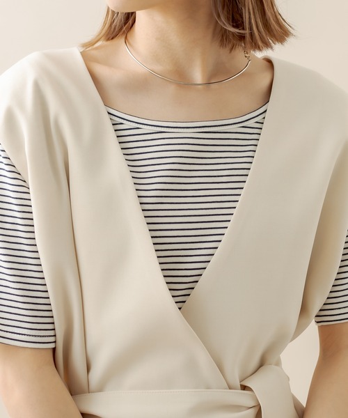 mystic（ミスティック）の「[mline] ジレ（ベスト・レディース・ベージュ/アイボリー/ブラック・FREE）」の18枚目の写真