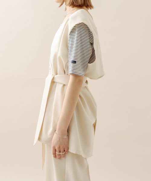 mystic（ミスティック）の「[mline] ジレ（ベスト・レディース・ベージュ/アイボリー/ブラック・FREE）」の15枚目の写真