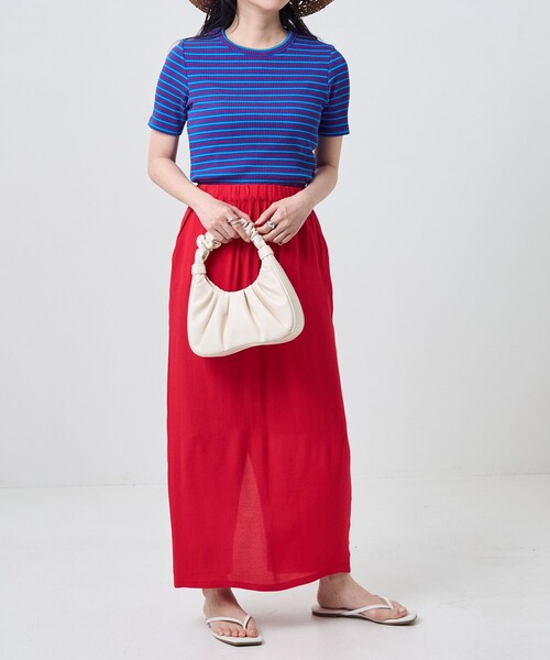 FREAK'S STORE(フリークスストア)の「カラージョーゼットスカート(スカート・レディース・ブラック/グリーン/ピンク/レッド・フリ-)」の8枚目の写真