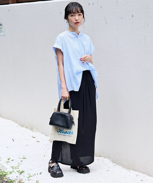 FREAK'S STORE(フリークスストア)の「カラージョーゼットスカート(スカート・レディース・ブラック/グリーン/ピンク/レッド・フリ-)」の13枚目の写真