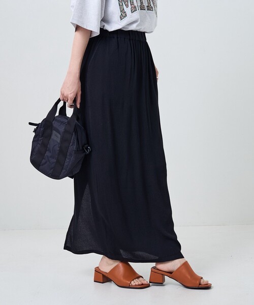 FREAK'S STORE(フリークスストア)の「カラージョーゼットスカート(スカート・レディース・ブラック/グリーン/ピンク/レッド・フリ-)」の5枚目の写真