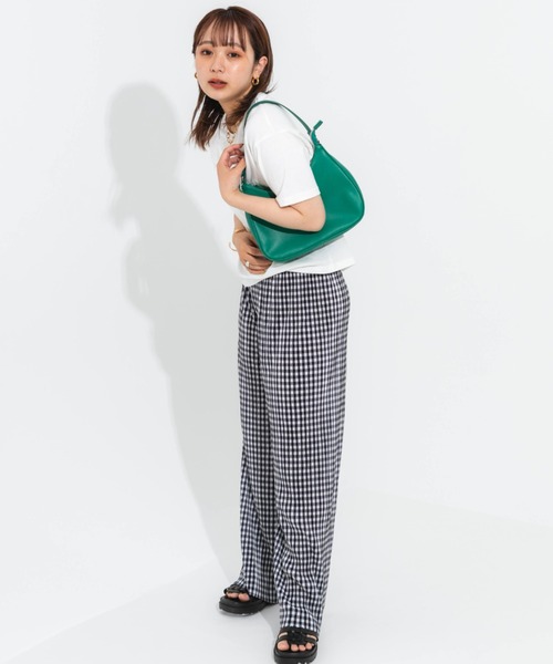 nemne store（ネンネストア）の「プリーツチェックパンツ（その他パンツ・レディース・ブラック/イエロー/ブルー/グリーン・フリー）」の8枚目の写真