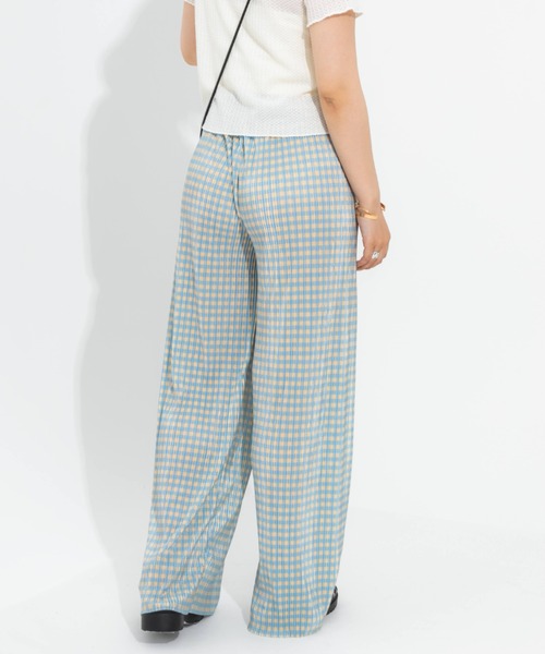 nemne store（ネンネストア）の「プリーツチェックパンツ（その他パンツ・レディース・ブラック/イエロー/ブルー/グリーン・フリー）」の21枚目の写真
