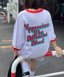 WEGO | WEGO/ヘビーウエイト レトロロゴリンガーBIG半袖T(Tシャツ/カットソー)