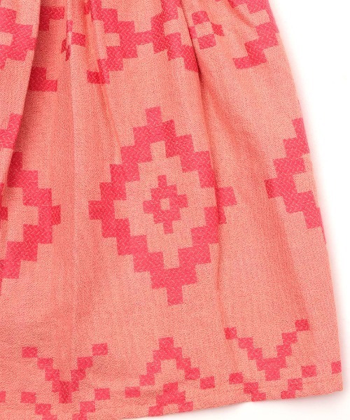 チチカカ（チチカカ）の「ナバホジャカードスカート（スカート・レディース・ブラウン/ピンク/アイボリー・FREE）」の17枚目の写真