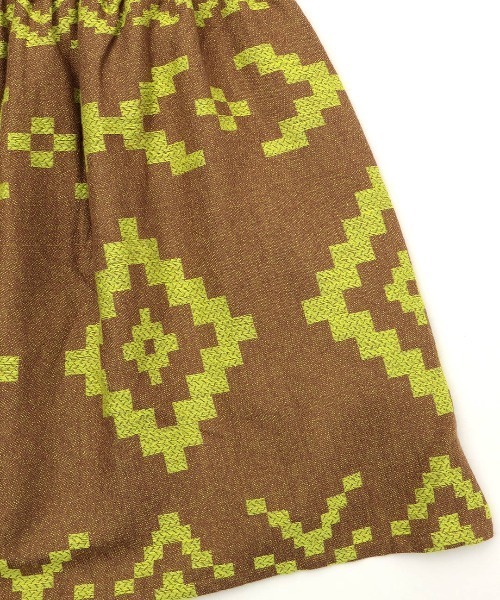 チチカカ（チチカカ）の「ナバホジャカードスカート（スカート・レディース・ブラウン/ピンク/アイボリー・FREE）」の15枚目の写真