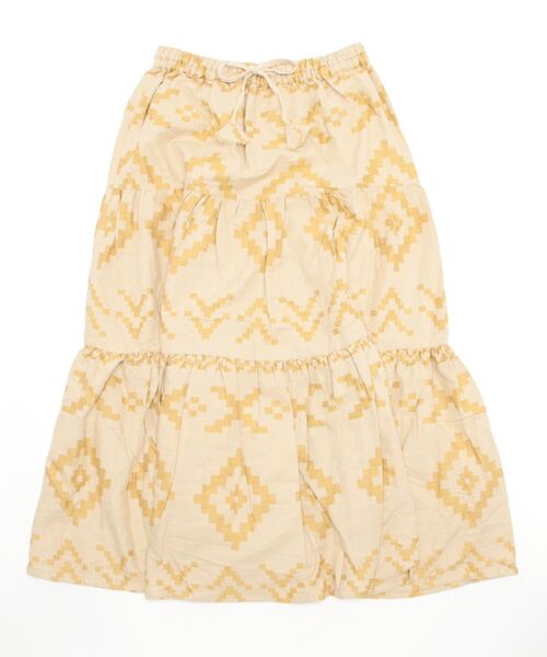 チチカカ（チチカカ）の「ナバホジャカードスカート（スカート・レディース・ブラウン/ピンク/アイボリー・FREE）」の21枚目の写真