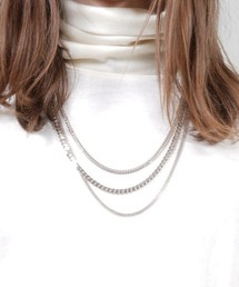 GalaabenD（ガラアーベント）の「トリプルミックスチェーン ネックレス（ネックレス）」