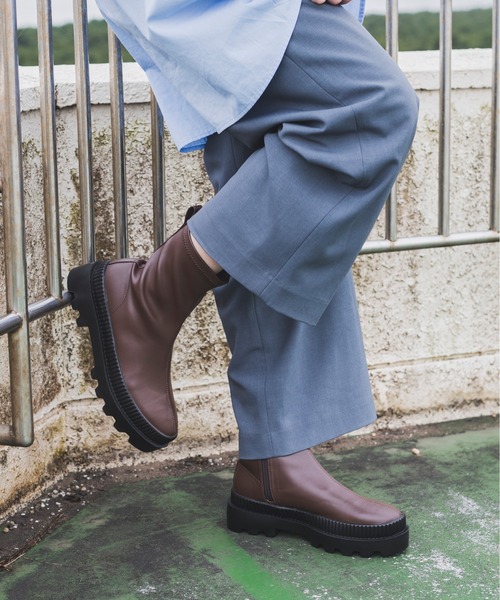 EVOL（イーボル）の「【EVOL】センターシームストレッチブーツ IT9893（ブーツ・レディース・ブラック/ブラウン/アイボリー・LL/S/M/L）」の22枚目の写真