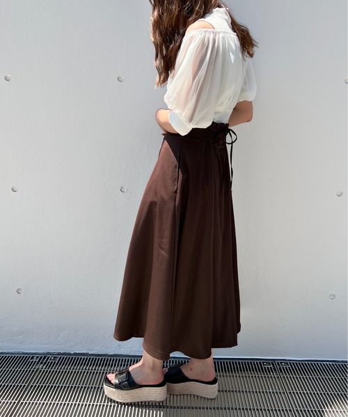 TORTE(トルテ)の「ハイウエストレーシングスカート(スカート・レディース・ライトグレー/ブラック/ライトブラウン/ダークブルー・FREE)」の21枚目の写真