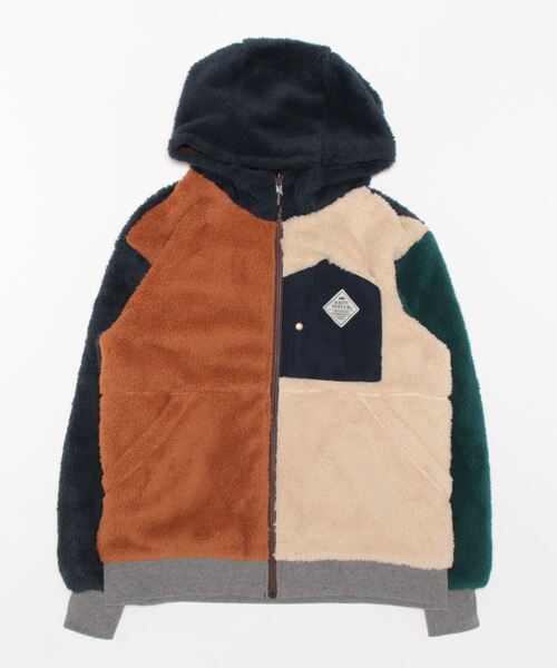 KRIFF MAYER Lady's Collection（クリフメイヤーレディースコレクション）の「リバーシブルジャケット ボア 2way アウトドア キャンプ（ひっくりJK）（その他アウター・レディース・ベージュ/ネイビー/オフホワイト/その他5/その他6/カラフル・MEDIUM/LARGE）」の14枚目の写真