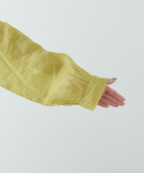 PUAL CE CIN（ピュアルセシン）の「【Du noir】ラミー長袖ブラウス（シャツ/ブラウス・レディース・ブラック/グレー/マスタード/ピンク・FREE）」の11枚目の写真