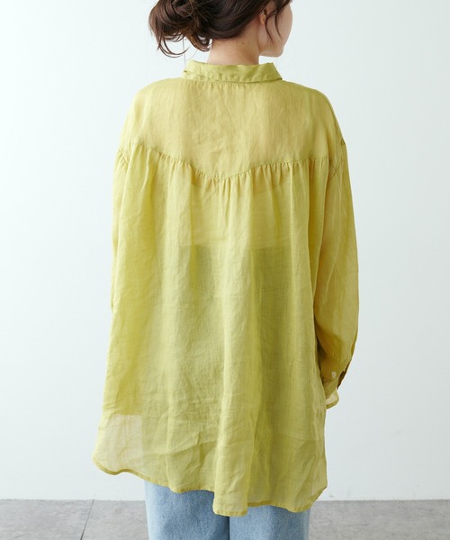 PUAL CE CIN（ピュアルセシン）の「【Du noir】ラミー長袖ブラウス（シャツ/ブラウス・レディース・ブラック/グレー/マスタード/ピンク・FREE）」の17枚目の写真