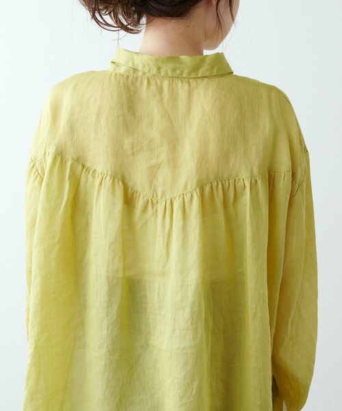 PUAL CE CIN（ピュアルセシン）の「【Du noir】ラミー長袖ブラウス（シャツ/ブラウス・レディース・ブラック/グレー/マスタード/ピンク・FREE）」の20枚目の写真