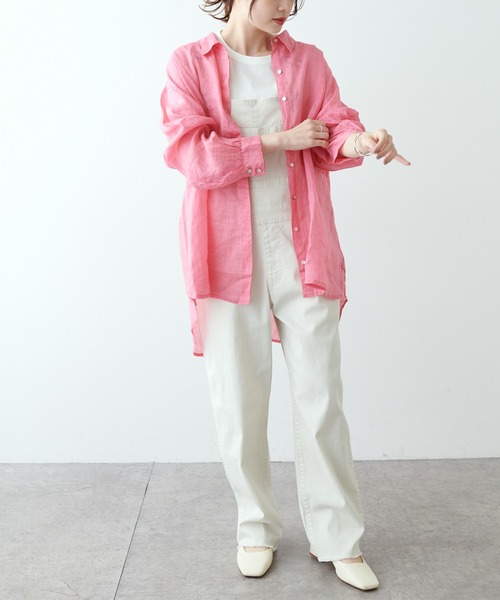 PUAL CE CIN（ピュアルセシン）の「【Du noir】ラミー長袖ブラウス（シャツ/ブラウス・レディース・ブラック/グレー/マスタード/ピンク・FREE）」の5枚目の写真