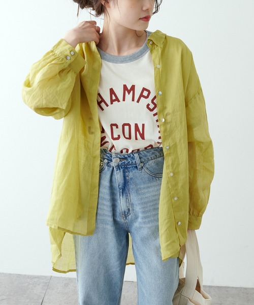 PUAL CE CIN（ピュアルセシン）の「【Du noir】ラミー長袖ブラウス（シャツ/ブラウス・レディース・ブラック/グレー/マスタード/ピンク・FREE）」の16枚目の写真