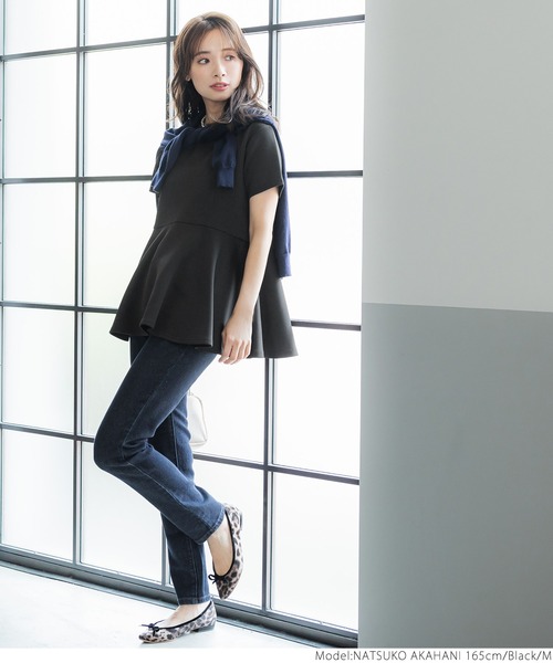 coca（coca）（コカ）の「段ボール裾フリルトップス（Tシャツ