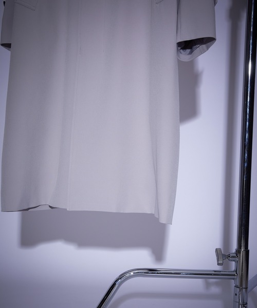 JUNRED（ジュンレッド）の「スムースタッチスタンドオーバーコート（その他アウター・メンズ・チャコールグレー/グレー系その他/ブルー系その他4/グレー・L/S/M）」の6枚目の写真