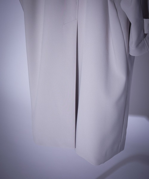 JUNRED（ジュンレッド）の「スムースタッチスタンドオーバーコート（その他アウター・メンズ・チャコールグレー/グレー系その他/ブルー系その他4/グレー・L/S/M）」の21枚目の写真