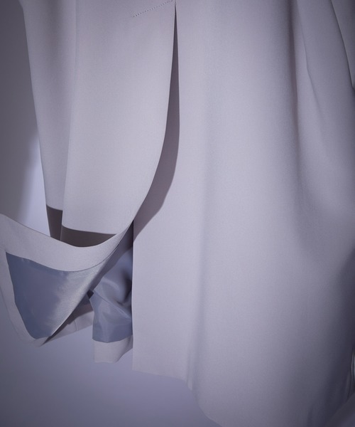 JUNRED（ジュンレッド）の「スムースタッチスタンドオーバーコート（その他アウター・メンズ・チャコールグレー/グレー系その他/ブルー系その他4/グレー・L/S/M）」の8枚目の写真