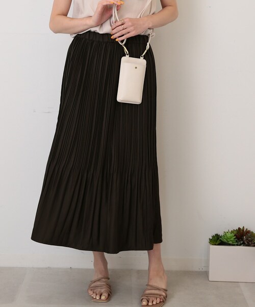 DRESKIP（ドレスキップ）の「◆ふんわり消しプリーツスカート（スカート・レディース・ネイビー/パープル系/ダークブラウン・03/02）」の19枚目の写真