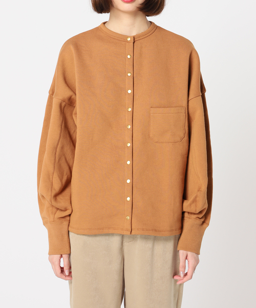 U by SPICK&SPAN(ユーバイスピックアンドスパン)の「ドットボタンカーディガン(カーディガン/ボレロ・レディース・ブラック/ネイビー/レッド/キャメル・FREE)」の11枚目の写真