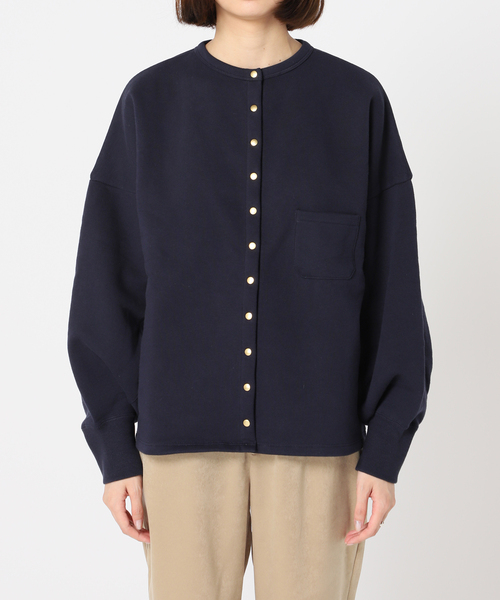 U by SPICK&SPAN(ユーバイスピックアンドスパン)の「ドットボタンカーディガン(カーディガン/ボレロ・レディース・ブラック/ネイビー/レッド/キャメル・FREE)」の10枚目の写真